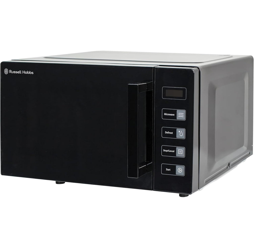 Russell Hobbs RHEM2301B 23L Easi Flatbed Digital 800w Solo Microwave, Freestanding, Black
