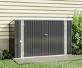Black/Green/Grey Steel Lockable Garden Bicycle Storage Shed