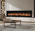 40/50/60 Inch Wall Mounted Electric LED Fireplace Fire Heater