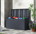430L Grey Lockable Waterproof Garden Storage Box
