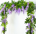 2pcs Lifelike Hanging Wisteria Flowers Garland